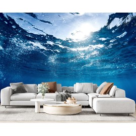 Eierme Sunlight Shining into The sea Wall Mural Wallpaper for Bedroom 103" x 69"