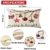 Ogiselestyle Merry Bright Christmas Throw Pillow Cover, 12 x 20