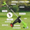 ALSO GO Cordless Weed Wacker, Electric Grass Trimmer with 1pcs