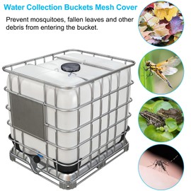 TIONLCLC IBC Mesh Cover For 275 Gallon IBC Tote Cover 9.8 Inch 4 Pcs