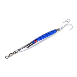 Deadly Dick Lure,Fishing Lures Sequins Bait Metal Bass Hard Spoon Bait Jig Lure Artificial Hook(28g Blue)