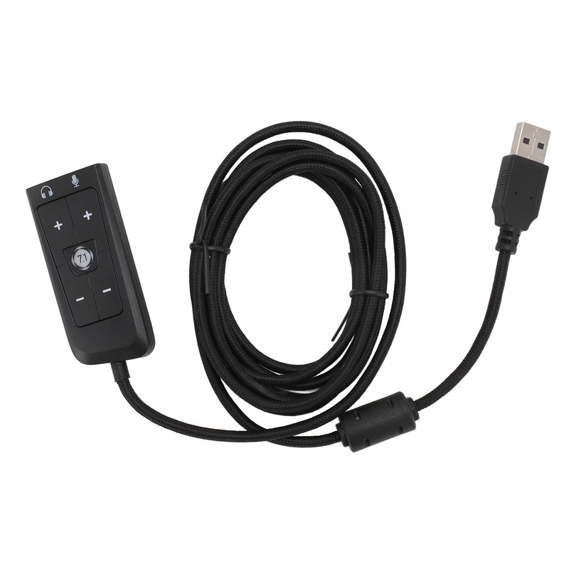 USB to 3.5mm Jack Audio Adapter, External USB Sound Card