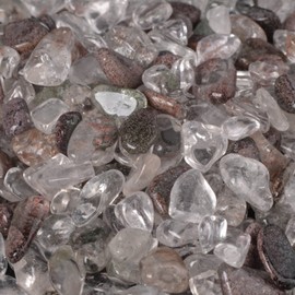 Natural Phantom Quartz Polished Chips Crushed Tumbled Stone Crystal Healing Embellishments 100 Grams