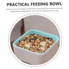 Levemolo Ceramic Pet Bowl Raised Slow Feeder Tilted Elevated Ideal