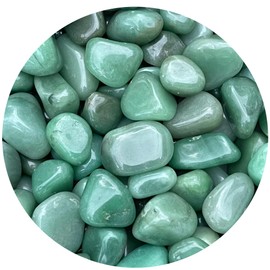 WHOLESALE Green Aventurine Tumbled Stones, Polished Gemstone Rocks (0.25 Pound)