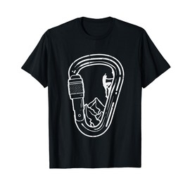 Climbing Carabiner Rock Climber Cool Mountain Men Women Kids T-Shirt