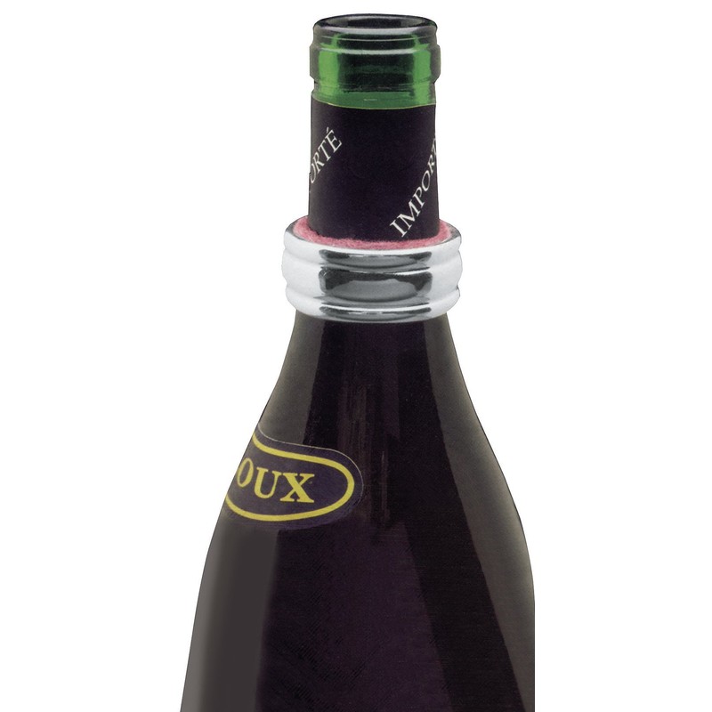 Fackelmann Wine Tropfenstopper Ring Chrome-Plated Brass
