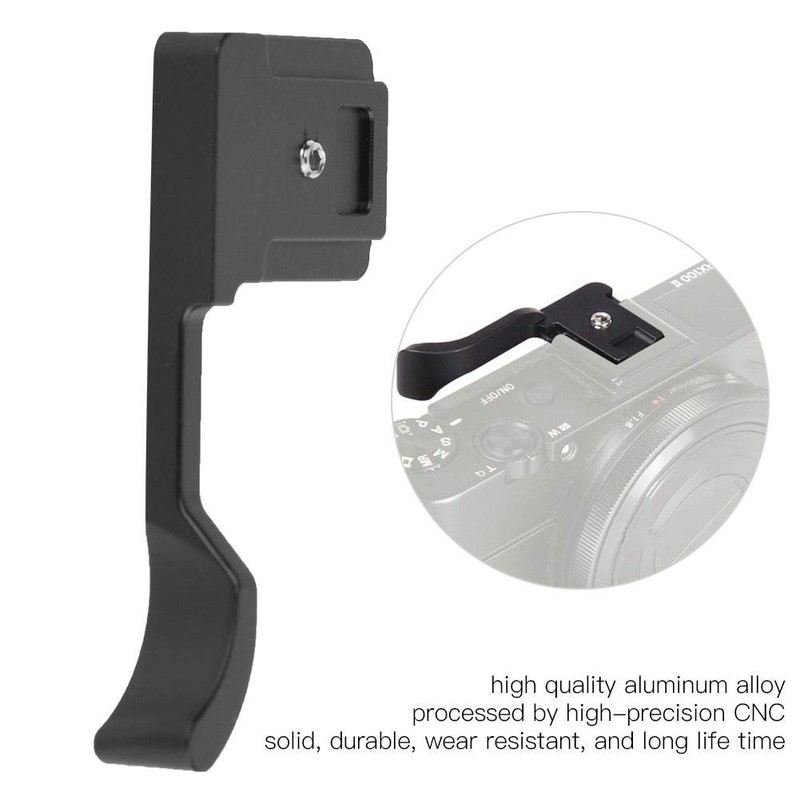 Tangxi Camera Metal Thumb Up Grip for NEX6/A6000/A6300/A6500/RX1/RX1R Black Hand