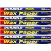 (4 pack) Durable Wax Paper for Microwave, Baking, Storing, Arts