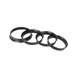 Motoforti 4pcs Plastic 57.1mm to 54.1mm Car Hub Centric Rings Wheel Bore Center Spacer Black Long-Lasting