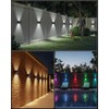 Bridika Solar Fence Lights, 12 Pack Up and Down Solar