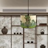 WeiLaiKeQi Bamboo Lamp Shades Drum Lamp Shade E27 Farmhouse Decorative
