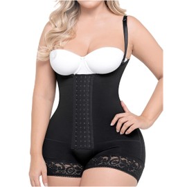 Sonryse 066 Fajas Colombianas Reductoras y Moldeadoras Postparto para Mujer Negro Medium