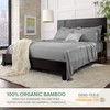 Pure Bamboo Sheets Queen Size Bed Sheets 4 Piece Set,
