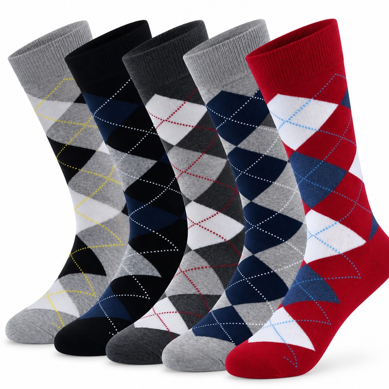 Men’s Dress Socks for Business & Daily Wear – 5-Pair