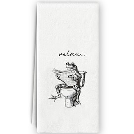 Bnzolyoia Cute Bathroom Hand Towels - Penguins Decorative Hand Towels for Bathroom, Penguins Kids Bathroom Decor, Funny Bathroom Hand Towels 16x24