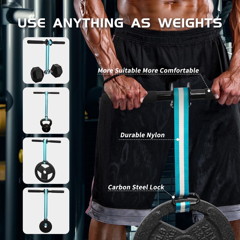 Wrist Forearm Roller Strengthener Exerciser：Forearm Blaster Forearm Roller Grip Strength