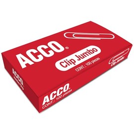 ACCO Clip Jumbo, para 35 Hojas. 1caja c/100 clips. P1700