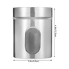 Storage Container Viewing Window Airtight Lid Tea Sugar Beans Dry
