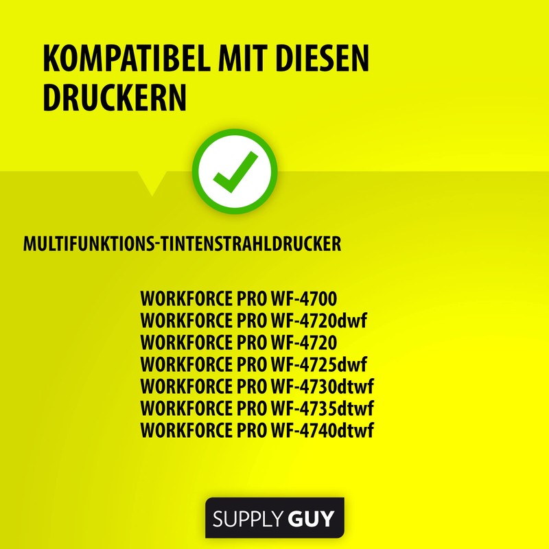 Supply Guy 4 Printer Cartridges Compatible with Epson 35XL /