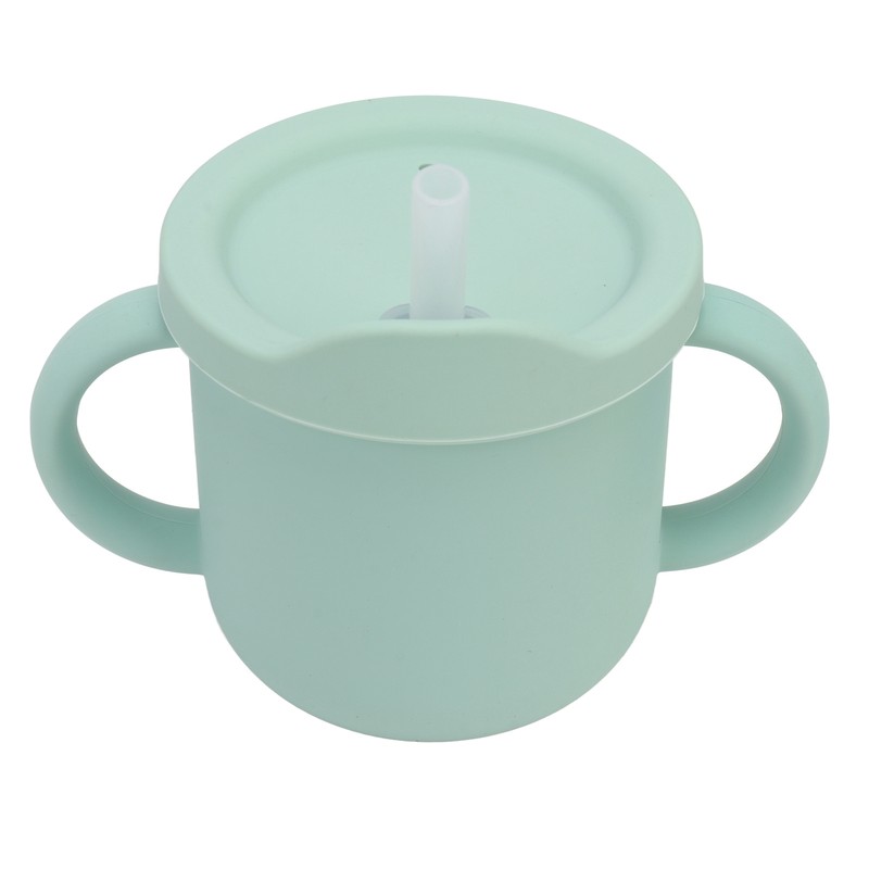 Silicone Sippy Cups Double Handles Lightweight Toddler Training Cup with
