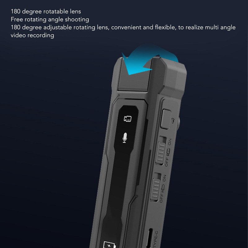 Back Clip Camera WIFI 1200mAh 1080P Motion Detection Night Vision