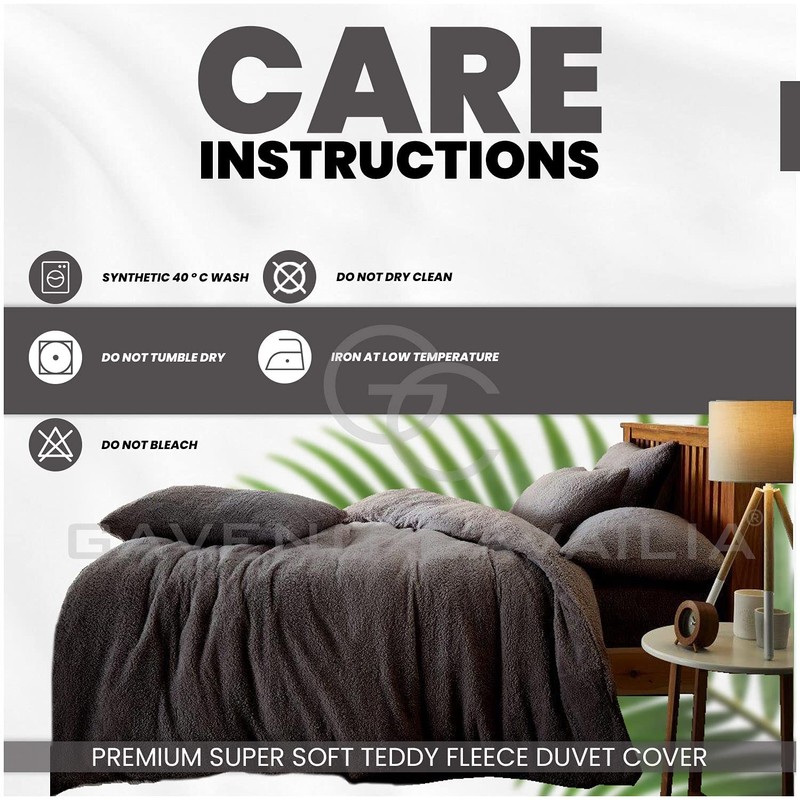 GC GAVENO CAVAILIA Teddy Fleece Luxurious Duvet Cover Sets Super