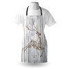 ABAKUHAUS Deer Apron, Xmas Animal Rustic, Unisex Kitchen Bib Apron