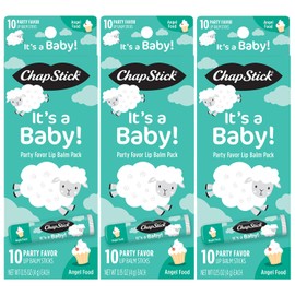 ChapStick Baby Shower Favors, Angel Food Lip Balm Packs (30 Sticks), Sweet & Thoughtful Party Gifts, 0.15 Oz Ea