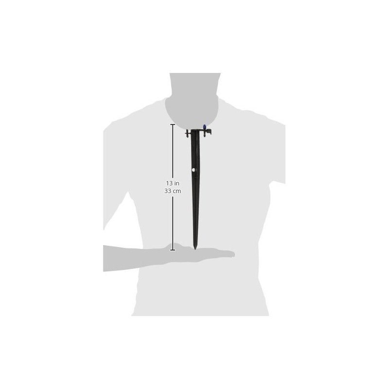 Orbit DripMaster 67137W Half Pattern Sprinkler Head on 12-Inch Stake