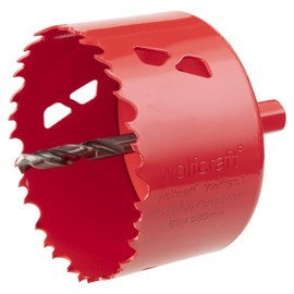 wolfcraft Bi-Metal Hole Saw I 5485000 I for Drywall Materials, Wood, Plastics and Metals, Cutting Depth 40 mm