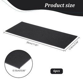 PH PandaHall 6pcs Plastic Base Shaper, 11.8 x 5 Inch Long Handbag Purse Bottom Insert Bag Stabilizer Bag Liner Board Black Rectangle Sheet for Handbag Tote Leather Purse Bag Backpack Knitting Bag