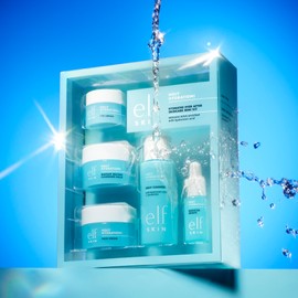 e.l.f. e.l.f. SKIN Hydrated Ever After Skincare Mini Kit, Cleanser, Makeup Remover, Moisturiser & Eye Cream For Hydrating Skin, Airplane-Friendly Sizes