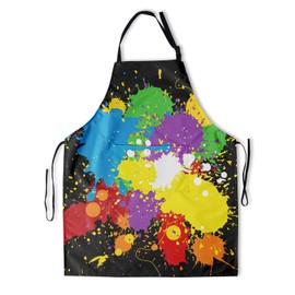 aportt Artist Apron with 2 Pockets Waterproof Painter Apron with Adjustable Neck for Painting Kitchen