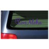 Live Aloha Flower Hawaiian Sticker Decal Purple