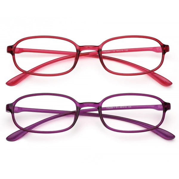 AQWANO Blue Light Blocking Computer Reading Glasses, TR90 Flexible Unbreakable