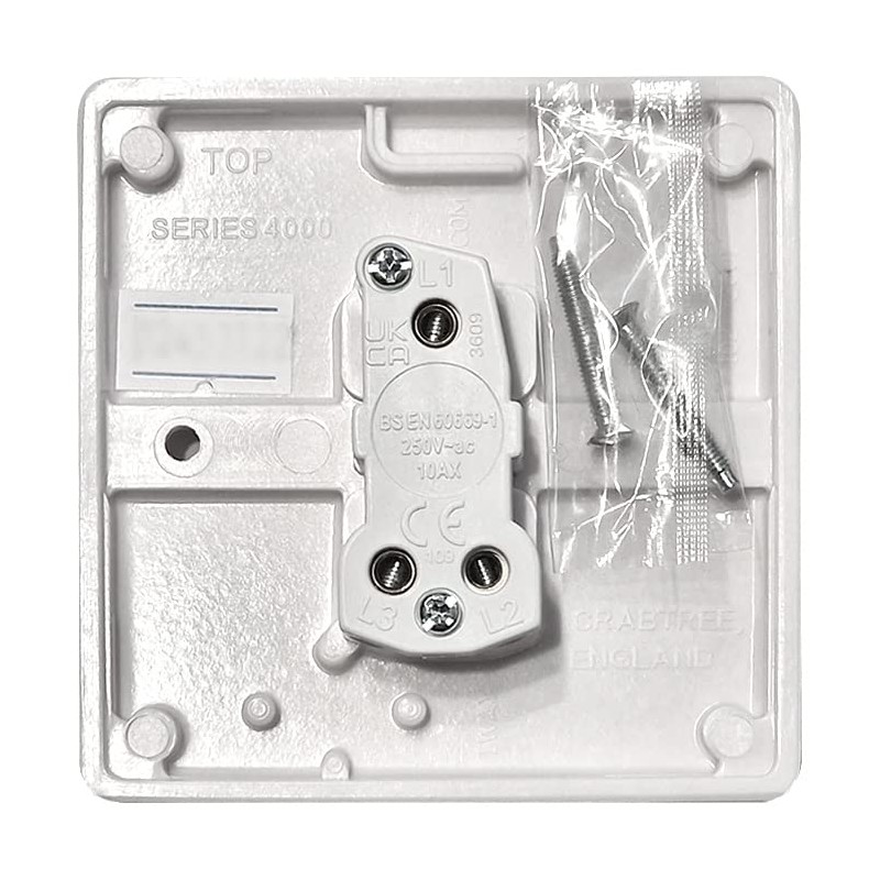 Crabtree 4170 1 Gang 2 Way Single Plate Light Switch