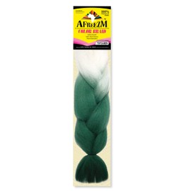 Afreezm Color Braiding Hair 3 PACK (TTWT/D.GREEN)