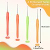 Molain 4 Pieces Crochet Hooks, 1 mm 1.25 mm 1.5
