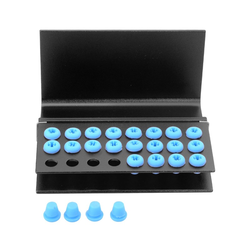 2pcs 24 Holes Burs Holder Block Case with Silicone Autoclavable