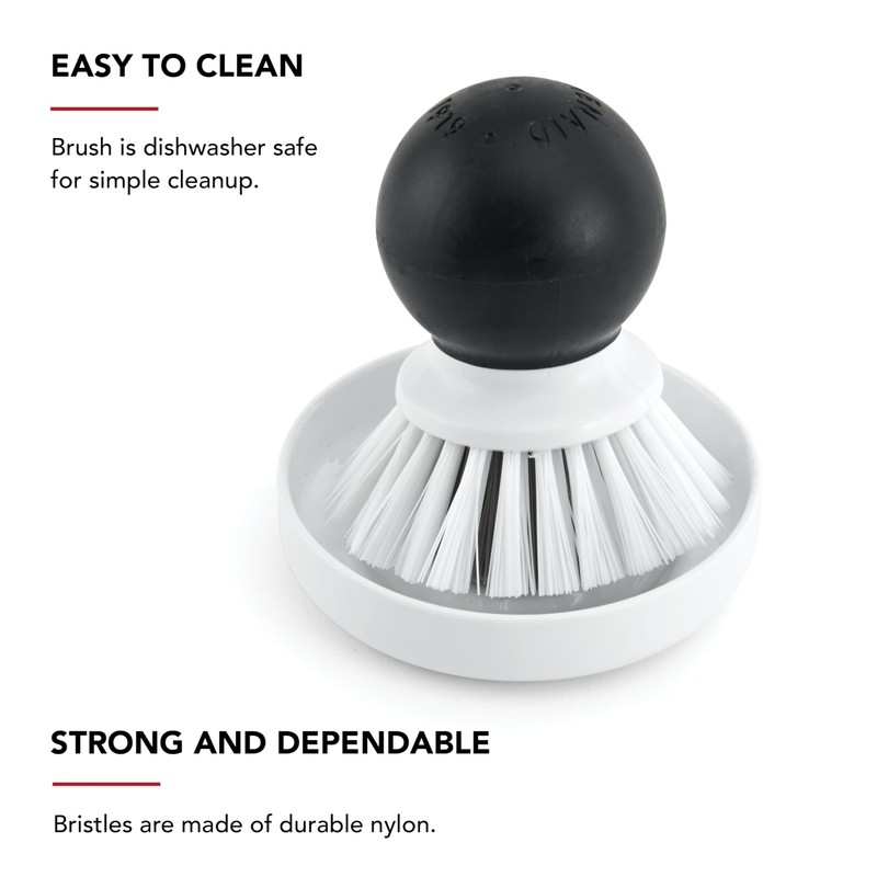 KitchenAid Palm Brush with Dish Tray to Keep Countertops Dry