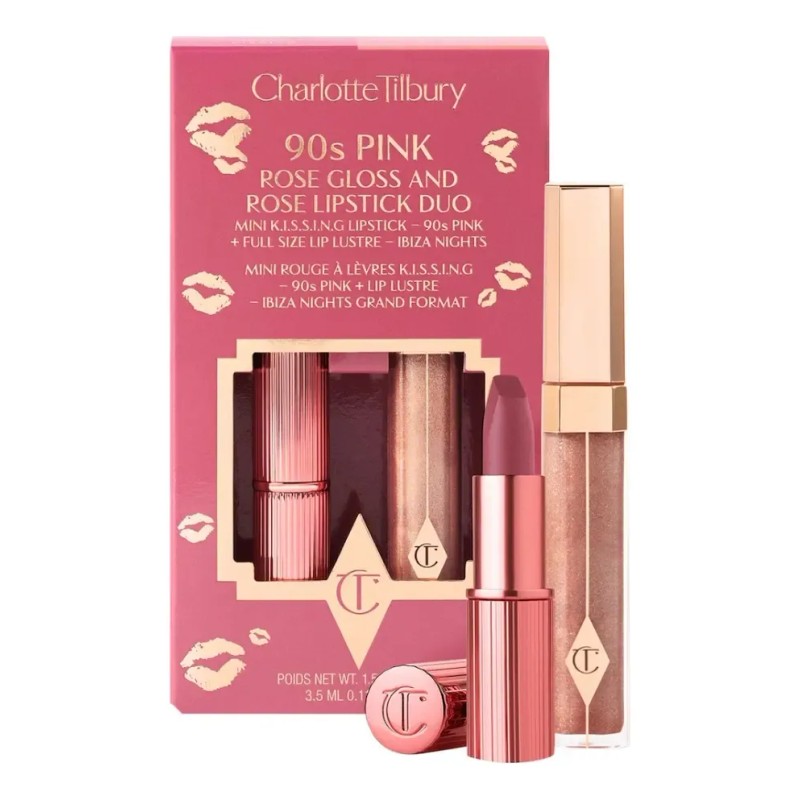 Dúo de Labios Charlotte Tilbury Pintalabios y Gloss Color 90s