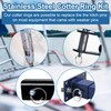 Dunkive 66 Pcs 5 Sizes Stainless Steel Cotter Ring Kit,
