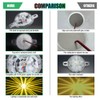 VAUNGIUG 4PCS Amber Mini Watermelon Lights, Strobe and Constant ED