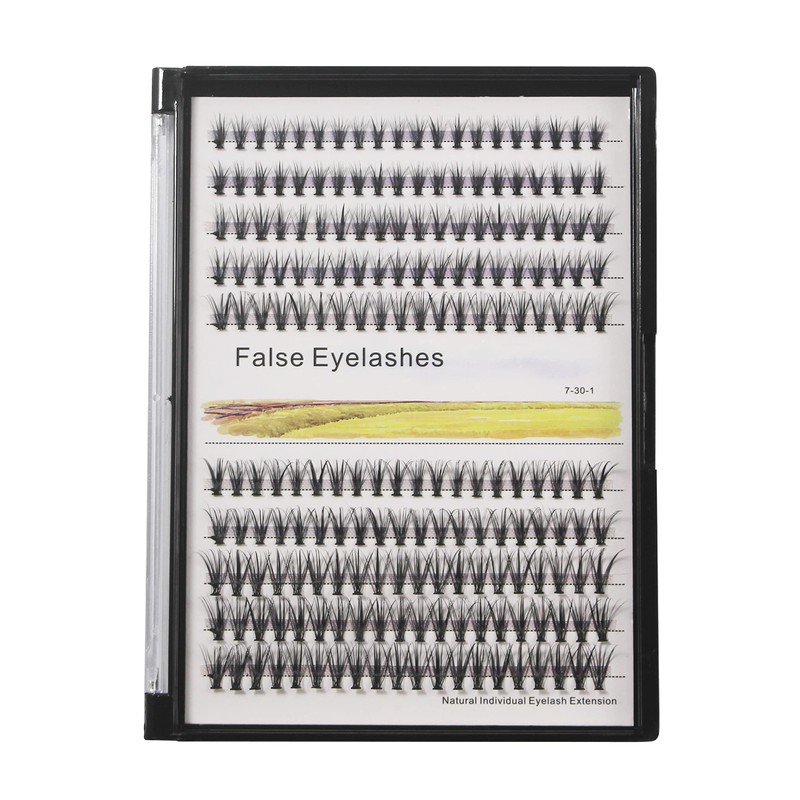 Product Customized,Large Tray-200Pcs 20 Roots Individual Fake False Eyelashes Cluster