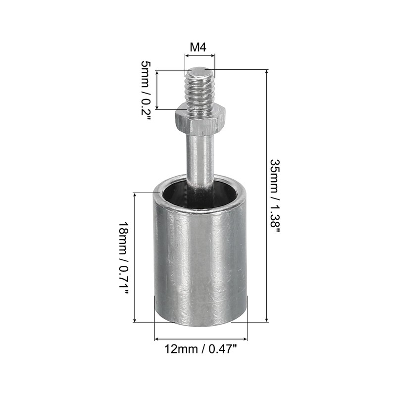 sourcing map CPU Water Cooling Head Screw M4 CPU Mounting