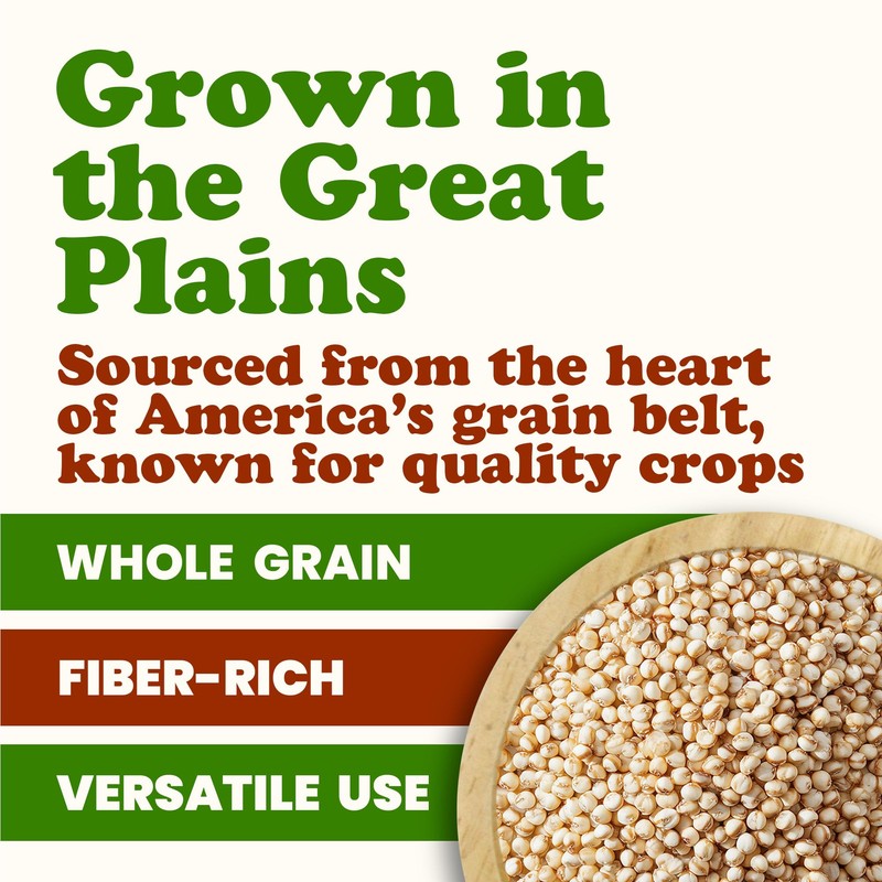 Food to Live Organic Great Plains White Sorghum Grain, 1