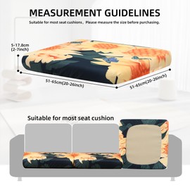 SUKAIKEQA Outdoor Cushion Covers Set,8PCS Patio Furniture Couch Seat Slipcovers, Replacement for Sofa Sectional Chair(Cover，Only)