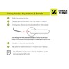 HANDLEZONE® Zena Privacy Lever On Round Rose Door Handles, with