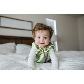 Baby Deedee Sleep Nest Baby Sleeping Bag, Large, 18-36 Months, Khaki/Lime Green